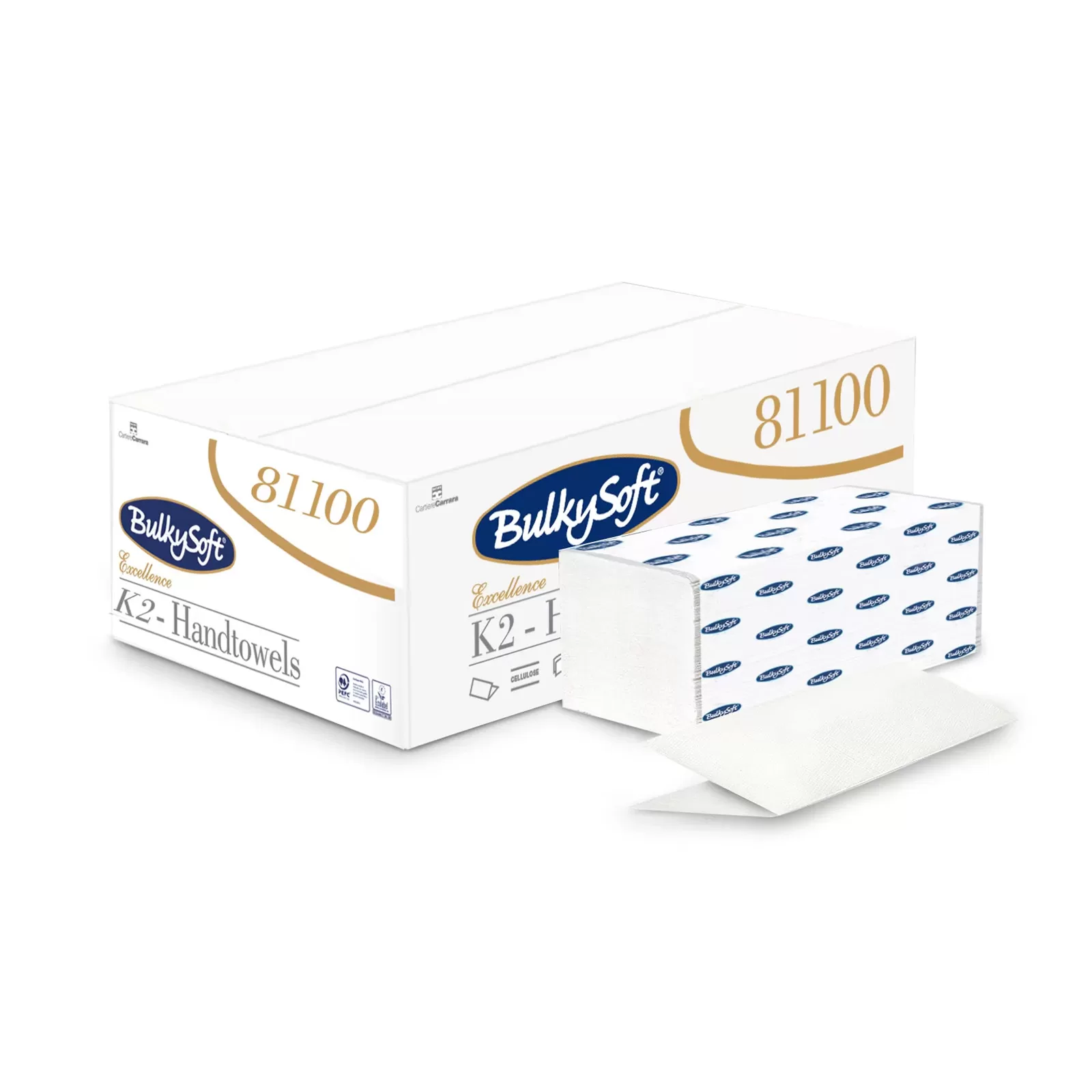 Bulkysoft Excellence Handtuch 2 lagig, 20x160, 3200 Stück