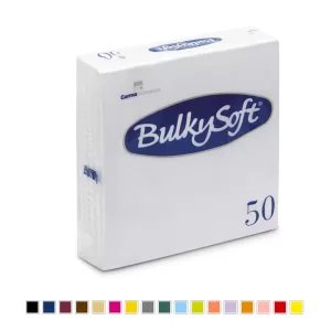 Servietten Bulkysoft 33 x 33 cm, 2-lagig, 1-4 Falzung multicolor