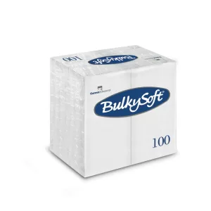 Servietten Bulkysoft 40 x 40 cm 2-lagig, 1-8 Kopffalzung weiss