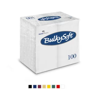 Servietten Dinner Bulkysoft 40 x 40 cm, 3-lagig, 1-8 Kopffalzung