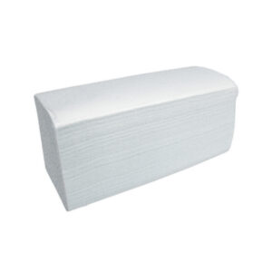 Handtuch Ultra V-Falzung, Zellstoff, 2-lagig, Weiß 4000 Blatt (20 x 200 Blatt, 24 × 21,5 cm, gefaltet Tiefe 10,5 cm)