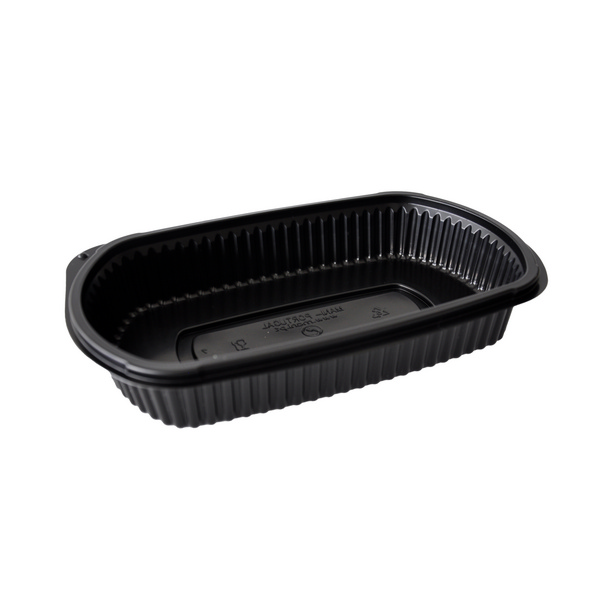Menubox 770 ml PP schwarz ungeteilt ohne Deckel – 400 Stück