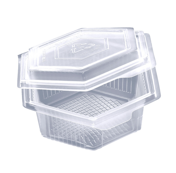Schale 250ml PP transparent ungeteilt 126×36mm Deckel – 600 Stück