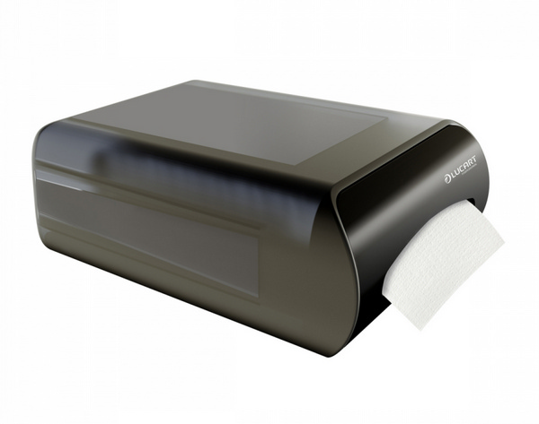 Serviettenspender L-One Counter Mod schwarz für Z-Falz Servietten 24 × 16 cm – 1 Stück