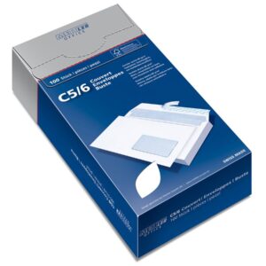Mettler Couvert C5 Fenster rechts hochweiss 80 g/m² Haftklebe (100 Stück)