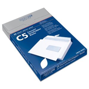 Mettler Couvert C5 Fenster rechts hochweiss 100 g/m² Haftklebe (30 Stück)