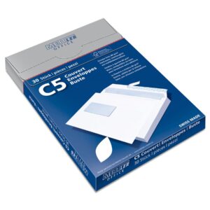 Mettler Couvert C5 Fenster links hochweiss 100 g/m² Haftklebe (30 Stück)
