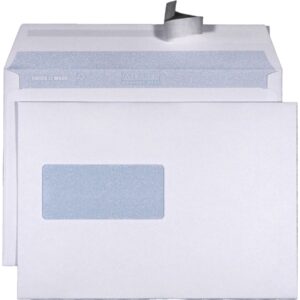 Mettler Couvert C5 Fenster links ultraweiss 100 g/m² Haftklebe (500 Stück)