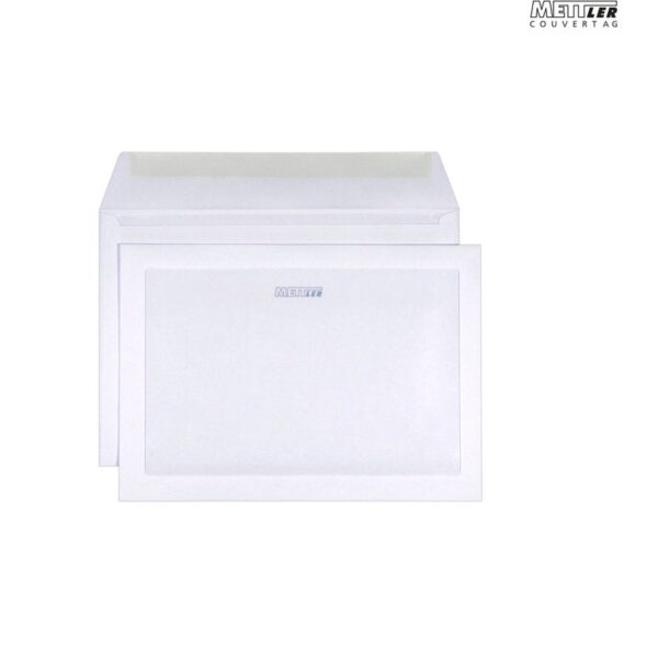 Mettler Couvert C5 mit Werbefenster ultraweiss 100 g/m² (500 Stück)