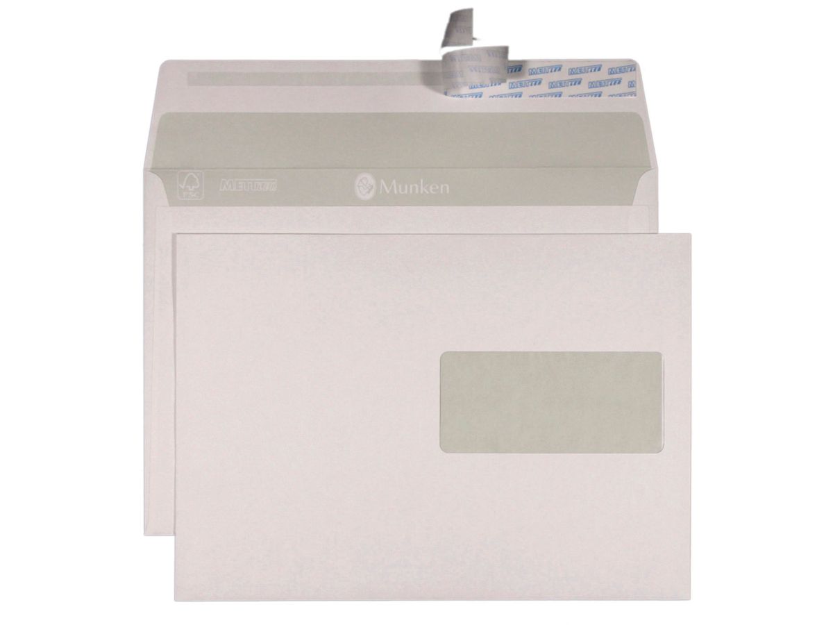 Mettler Couvert C5 Fenster rechts weiss 120 g/m² (500 Stück)