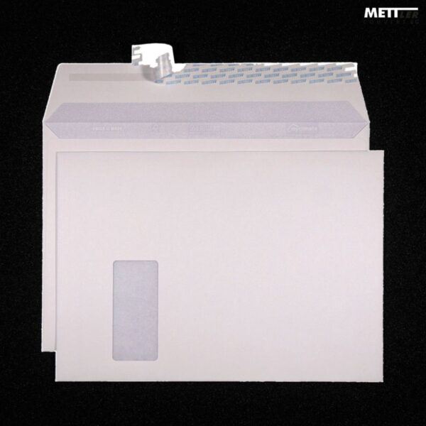 Mettler Couvert C4 Fenster links weiss 120 g/m² (250 Stück)