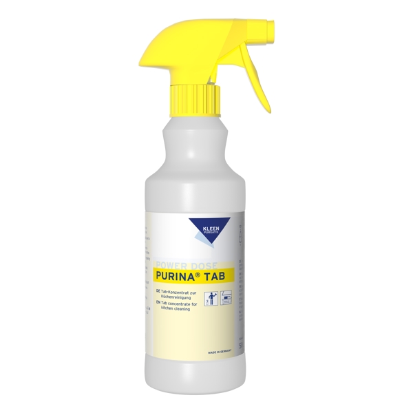 Kleen Purgatis PURINA TAB Leerflasche mit Sprühkopf, gelb, 500 ml – 1 Flasche
