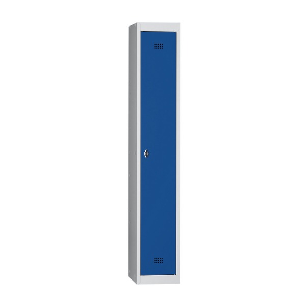 Spind / Putzschrank Hamburg, lichtgrau, 300 mm breit – 1 Stück