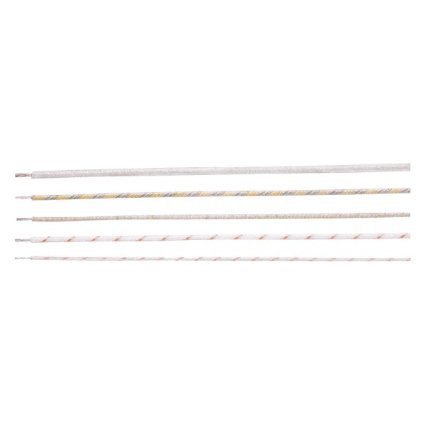 Hochtemperaturlitze 2.5 mm², Glasseide/Nickel, bis +400 °C – 1 Meter
