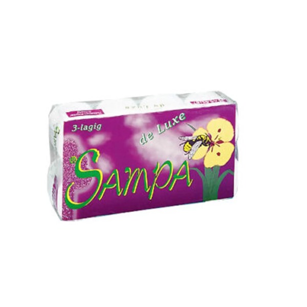 SAMPA violett Toilettenpapier Kleinrollen - 56 Rollen - (3-lagig)