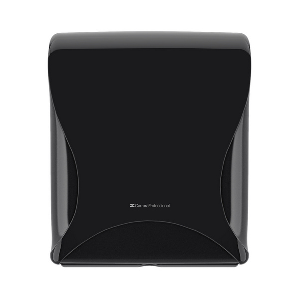 Bulkysoft Essentia Toilettenpapierspender Maxi Jumbo, schwarz, 345 × 297 × 135 mm – 1 Stück
