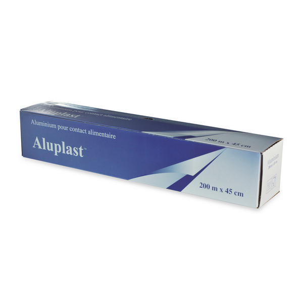 Aluminiumfolie Cutterbox, 44 cm × 200 m, 11 my – 6 Rollen